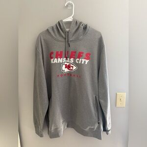 NFL Team Apparel Kansas City Chiefs Pullover Hoodie Men’s SZ XL Zip Pockets Fall